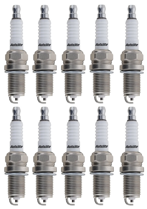 SET OF 10 AUTOLITE SPARK PLUGS TO SUIT AUDI R8 42 BUJ 5.2L V10 TILL 09/2010