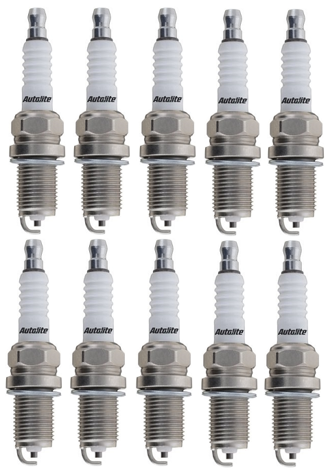 SET OF 10 AUTOLITE SPARK PLUGS TO SUIT DODGE EWB OHV EFI 8.0L 8.3L V10