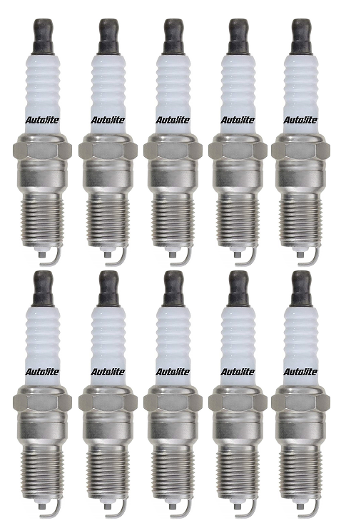 SET OF 10 AUTOLITE SPARK PLUGS TO SUIT DODGE RAM 2500 EWA 8.0L V10