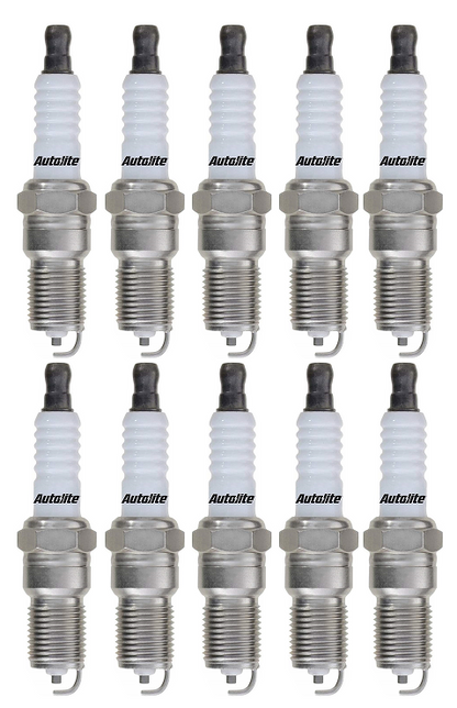 SET OF 10 AUTOLITE SPARK PLUGS TO SUIT DODGE RAM 2500 EWA 8.0L V10
