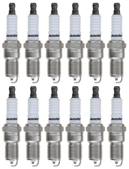 SET OF 12 AUTOLITE SPARK PLUGS TO SUIT BMW 8 SERIES 850I M70B50 5.0L V12