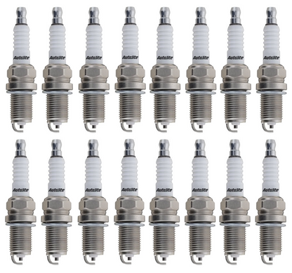 SET OF 16 AUTOLITE SPARK PLUGS TO SUIT MERCEDES BENZ CL55 AMG C215 M113.991 SUPERCHARGED 5.4L V8