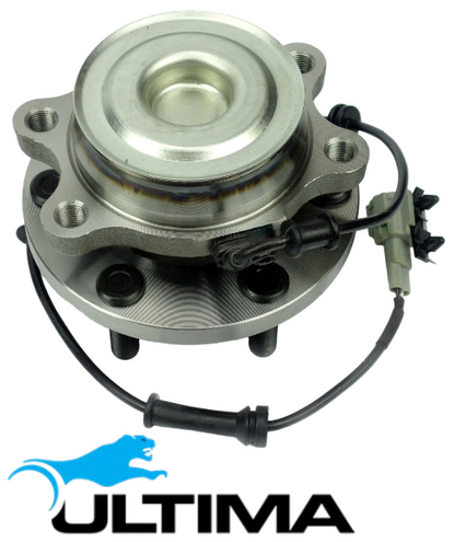 2 X ULTIMA FRONT WHEEL HUB & BEARING ASSEMBLY TO SUIT NISSAN NAVARA D40 VQ40DE 4.0 V6 SUITS RWD ONLY