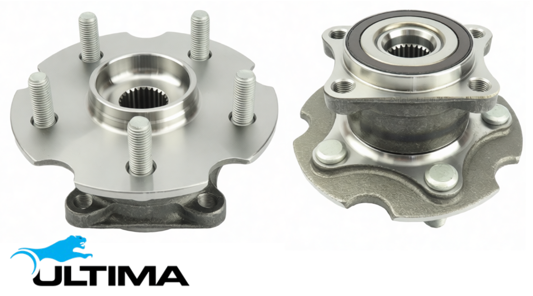 2 X ULTIMA REAR WHEEL HUB AND BEARING ASSEMBLY TO SUIT TOYOTA RAV4 ALA30R 2AD-FTV 2.2L I4 WITH ABS