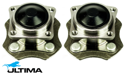 2 X ULTIMA REAR WHEEL HUB AND BEARING ASSEMBLY FOR TOYOTA COROLLA ZZE122R 1ZZ-FE 1.8L I4 WITHOUT ABS