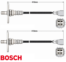 2 X BOSCH POST CATALYTIC OXYGEN O2 SENSOR TO SUIT TOYOTA LANDCRUISER UZJ100R 2UZ-FE 4.7L V8