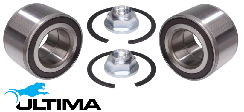 2 X ULTIMA FRONT WHEEL BEARING KIT TO SUIT FORD EVEREST UA YNWS TWIN TURBO DIESEL 2.0L I4 