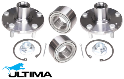2 X ULTIMA FRONT WHEEL HUB AND BEARING ASSEMBLY FOR HYUNDAI I30 GD D4FB 1.6 I4 CHASSIS D251U & D351U