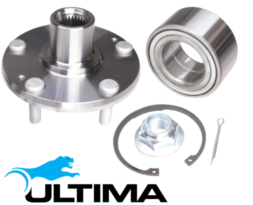 2 X ULTIMA FRONT WHEEL HUB AND BEARING ASSEMBLY TO SUIT HYUNDAI I30 GD G4NB G4NC 1.8L 2.0L I4