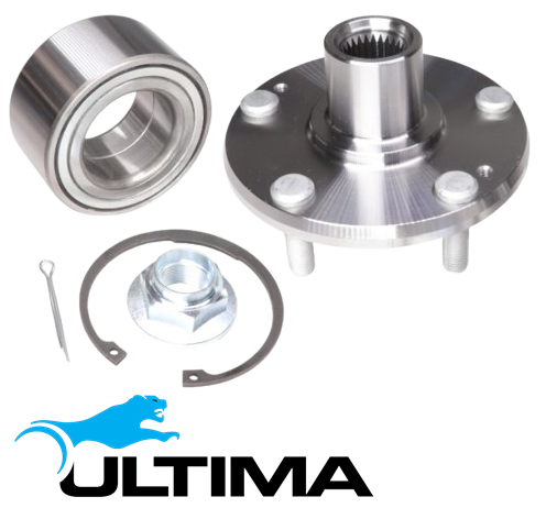 2 X ULTIMA FRONT WHEEL HUB AND BEARING ASSEMBLY TO SUIT HYUNDAI I30 GD G4NB G4NC 1.8L 2.0L I4