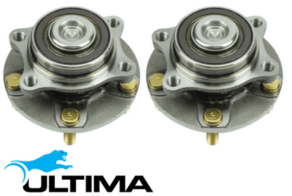 2 X ULTIMA FRONT WHEEL HUB AND BEARING ASSEMBLY TO SUIT NISSAN VQ25DD VQ30DD VQ35DE 2.5L 3.0L 3.5 V6