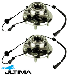 2 X ULTIMA FRONT WHEEL HUB AND BEARING ASSEMBLY TO SUIT JEEP WRANGLER JK EGT 3.8L V6