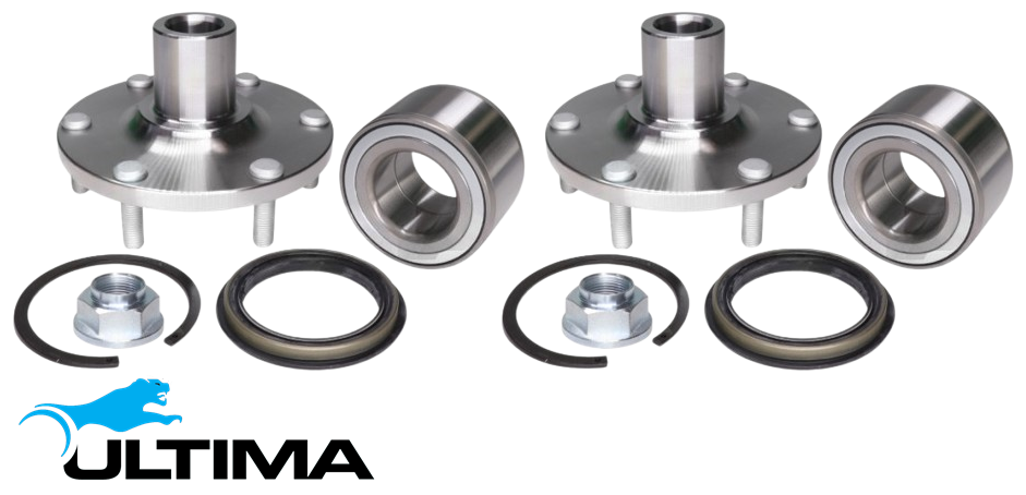 2 X FRONT WHEEL HUB AND BEARING ASSEMBLY FOR FORD COURIER PE PG PH WLAT 2.5L I4 EXCEPT SBE4 CHASSIS