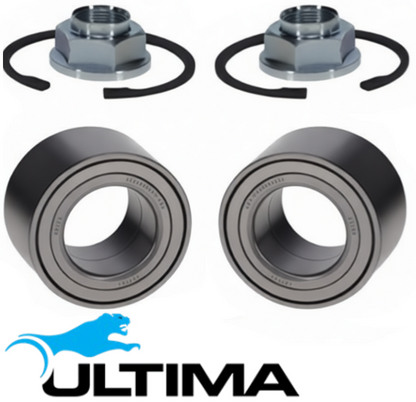 2 X ULTIMA FRONT WHEEL HUB & BEARING ASSEMBLY TO SUIT FORD RANGER PX3 P5AT 3.2L I5 SUITS RWD ONLY