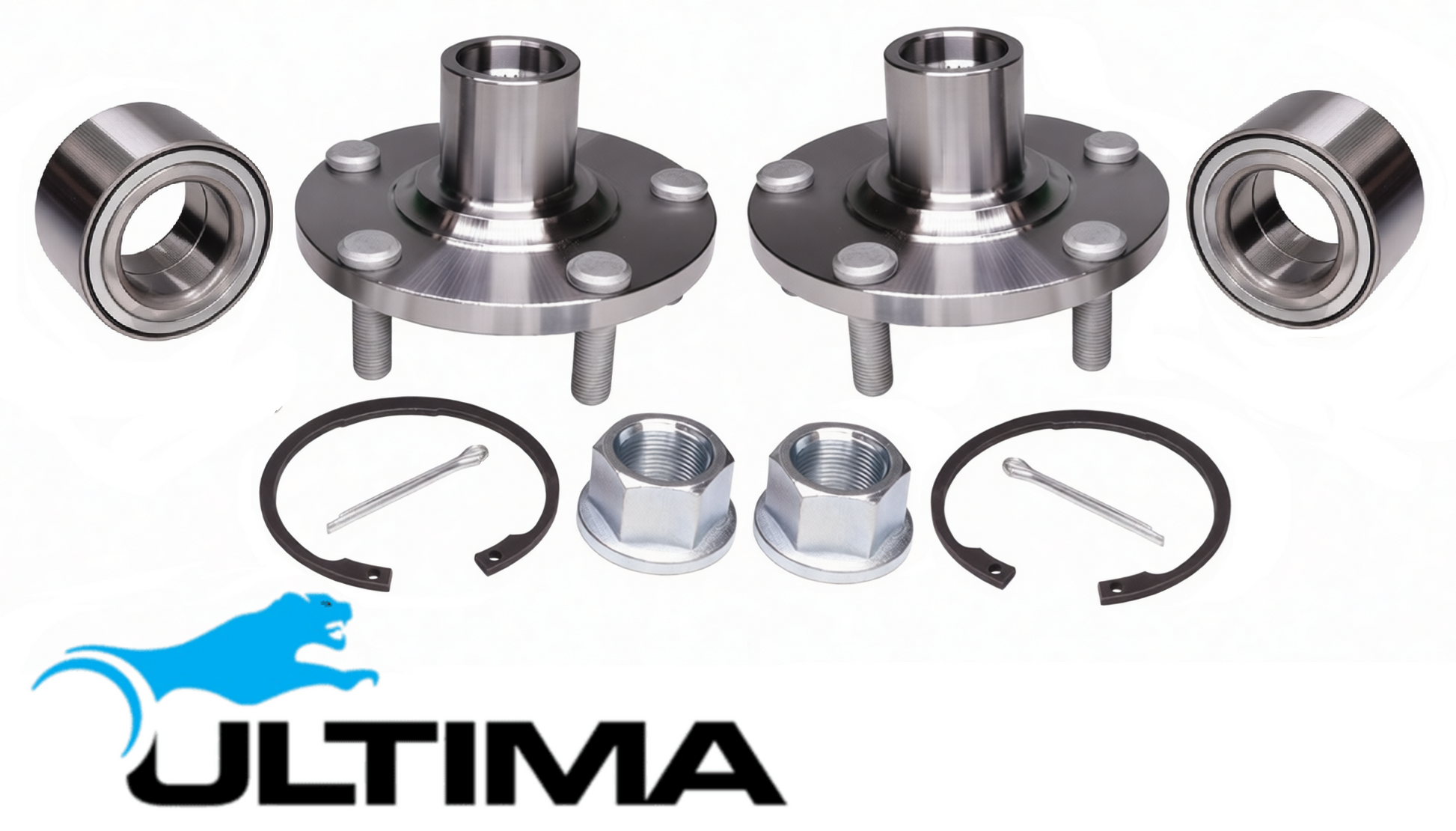 2 X ULTIMA FRONT WHEEL HUB & BEARING ASSY TO SUIT NISSAN X-TRAIL T30 YD22DTI TURBO DIESEL 2.2L I4