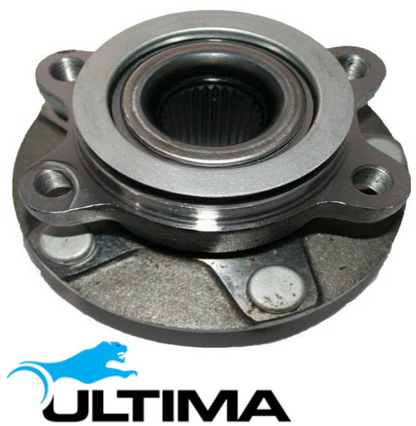 2 X ULTIMA FRONT WHEEL HUB & BEARING ASSEMBLY TO SUIT RENAULT KOLEOS H45 M9R.865 TURBO DIESEL 2.0 I4