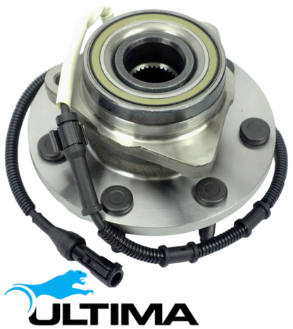 2 X ULTIMA FRONT WHEEL HUB AND BEARING ASSEMBLY TO SUIT FORD F-250 330 5.4L V8 SUITS 4D 4-WHEEL ABS