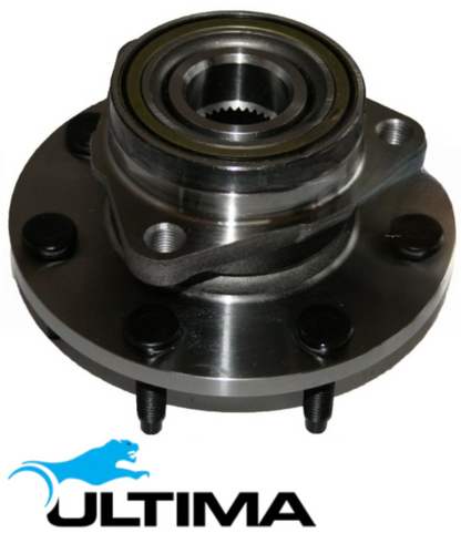 2 X ULTIMA FRONT WHEEL HUB AND BEARING ASSEMBLY FOR FORD F-250 445 7.3L V8 SUITS 4WD REAR WHEEL ABS