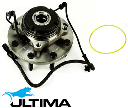 2 X ULTIMA FRONT WHEEL HUB AND BEARING ASSEMBLY FOR FORD F-350 RM RN 445 7.3L V8 SUIT 4WD TO 12/2002