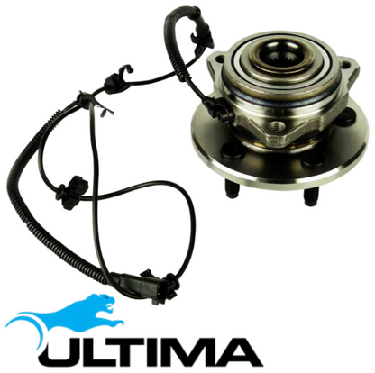 2 X ULTIMA FRONT WHEEL HUB & BEARING ASSEMBLY FOR JEEP CHEROKEE KJ KK ENJ ENR ENS 2.5L 2.8 I4 W/ ABS