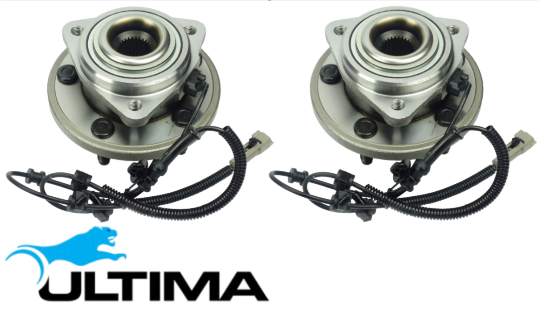 2 X ULTIMA FRONT WHEEL HUB AND BEARING ASSEMBLY TO SUIT JEEP EKG EXL TURBO DIESEL 3.0L 3.7L V6
