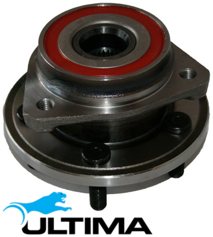 2 X ULTIMA FRONT WHEEL HUB AND BEARING ASSEMBLY TO SUIT JEEP WRANGLER TJ ERH 4.0L I6 FROM 02/2000