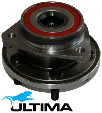 2 X ULTIMA FRONT WHEEL HUB AND BEARING ASSEMBLY TO SUIT JEEP WRANGLER TJ ERH 4.0L I6 FROM 02/2000