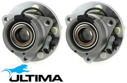 2 X ULTIMA FRONT WHEEL HUB AND BEARING ASSEMBLY TO SUIT LAND ROVER FREELANDER 2 L359 B6324S 3.2L I6