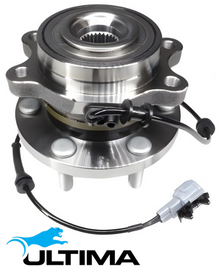 2 X ULTIMA FRONT WHEEL HUB & BEARING ASSEMBLY TO SUIT NISSAN NAVARA NP300 YS23DDTT 2.3L I4 SUITS 4WD
