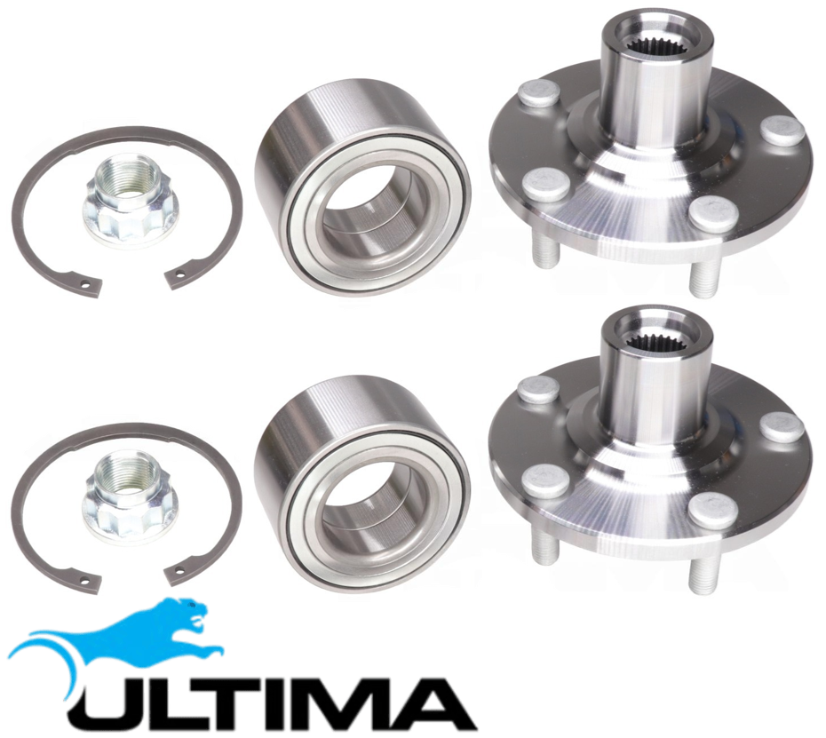 2 X ULTIMA FRONT WHEEL HUB & BEARING ASSY FOR TOYOTA 2AZ-FE 2AZ-FXE 2AR-FE 2.4L 2.5L I4 W/ 26 SPLINE