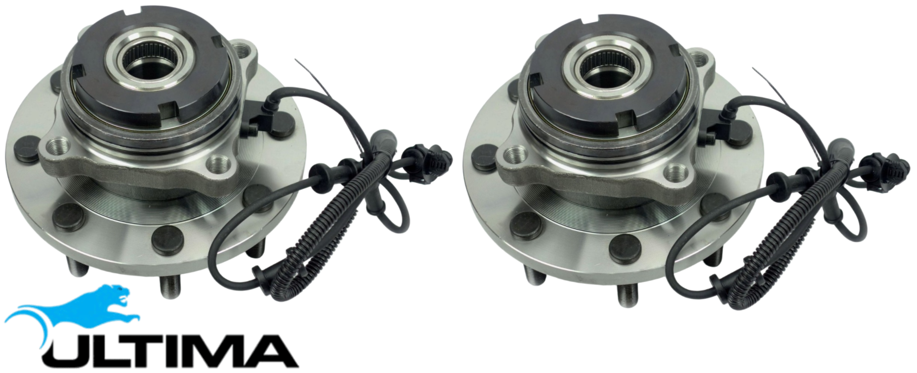 2 X ULTIMA FRONT WHEEL HUB AND BEARING ASSEMBLY TO SUIT FORD F-350 445 7.3L V8 SUITS 4WD