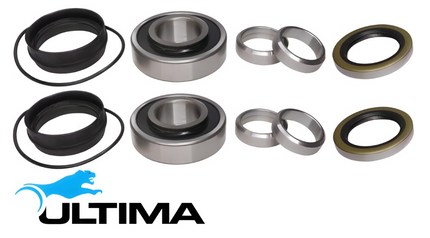 2 X ULTIMA REAR WHEEL BEARING KIT FOR TOYOTA HILUX SURF RZN185R 3RZ-FE 2.7L I4