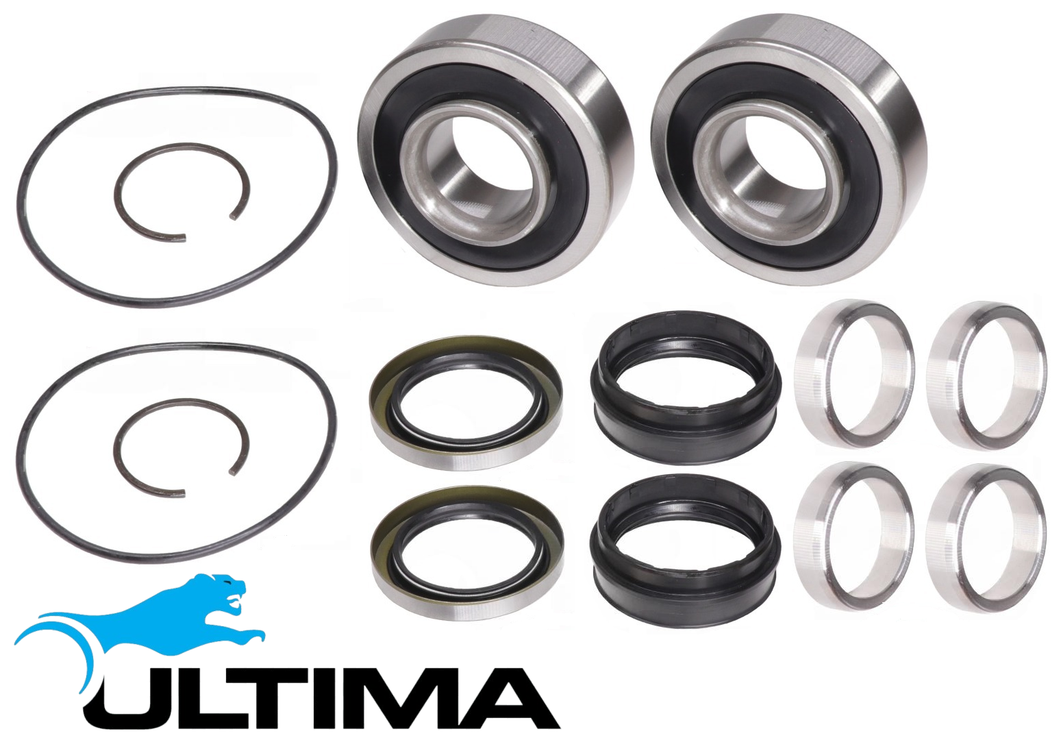 2 X ULTIMA REAR WHEEL BEARING KIT TO SUIT TOYOTA HIACE KDH222R KDH225R KDH227R 2KD-FTV 2.5L I4 WITH ABS