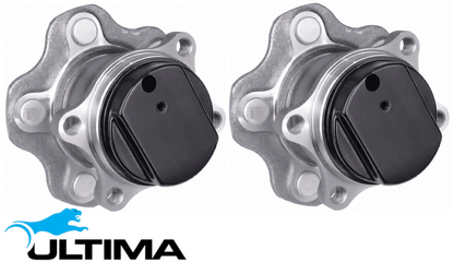 2 X ULTIMA REAR WHEEL HUB & BEARING ASSEMBLY TO SUIT NISSAN X-TRAIL T32 MR20DD 2.0 I4 SUITS 4WD ONLY