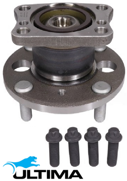 2 X ULTIMA REAR WHEEL HUB AND BEARING ASSEMBLY TO SUIT FORD FIESTA WZ M1JE 1.0L I3