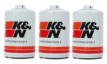 SET OF 3 K&N HIGH FLOW RACING OIL FILTERS TO SUIT HOLDEN RODEO RA TF C22NE C24SE Y24SE 2.2L 2.4L I4