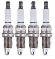 SET OF 4 AUTOLITE SPARK PLUGS TO SUIT NISSAN NAVARA D21 Z24 2.4L I4 FROM 07/1987