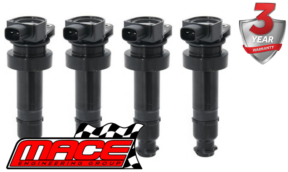 4 X MACE STANDARD REPLACEMENT IGNITION COIL WITH RUBBER SLEEVE FOR HYUNDAI G4FA G4FC G4FD 1.4 1.6 I4