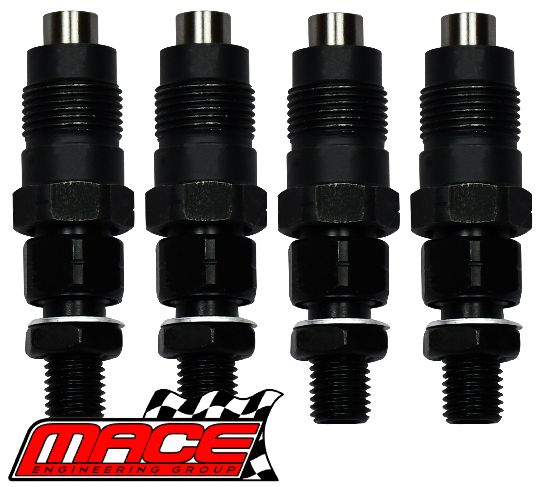 SET OF 4 MACE FUEL INJECTORS TO SUIT TOYOTA HILUX KZN165R 1KZ-TE TURBO DIESEL 3.0L I4