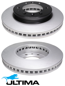 ULTIMA FRONT DISC BRAKE ROTOR SET TO SUIT FORD RANGER PX P5AT TURBO DIESEL 3.2L I5