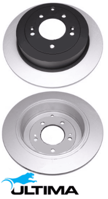 ULTIMA REAR SOLID DISC BRAKE ROTOR SET TO SUIT KIA SPORTAGE QL D4HA 2.0L I4 NON ELECTRIC PARK BRAKE