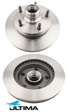 ULTIMA FRONT VENTED DISC BRAKE ROTOR SET TO SUIT FORD F250 351 WINDSOR 5.8L V8 RWD ONLY