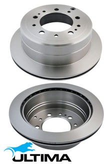 ULTIMA REAR VENTED DISC BRAKE ROTOR SET TO SUIT TOYOTA LANDCRUISER UZJ100R 2UZ-FE 4.7L V8