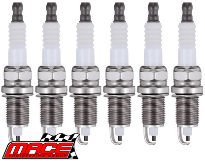 SET OF 6 MACE SPARK PLUGS TO SUIT HOLDEN ECOTEC L36 3.8L V6