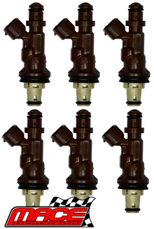 SET OF 6 MACE FUEL INJECTORS TO SUIT TOYOTA HILUX SURF VZN180R VZN185R 5VZ-FE 3.4L V6