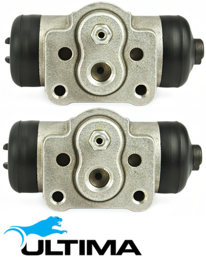 PAIR OF ULTIMA REAR WHEEL CYLINDERS TO SUIT MITSUBISHI TRITON ML MN MQ MR 4G64 4N15 4D56T 4M41T TURBO DIESEL 2.4L 2.5L 3.2L I4 WITH ABS