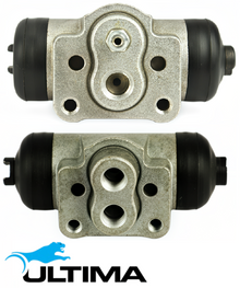 PAIR OF ULTIMA REAR WHEEL CYLINDERS TO SUIT MITSUBISHI TRITON ML MN 4D56T 4M41T TURBO DIESEL 2.5L 3.2L I4 WITHOUT ABS