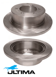 ULTIMA REAR SOLID DISC BRAKE ROTORS FOR MITSUBISHI DELICA P0 PD PE PF 4G63 4G64 4M40T 2.0 2.4 2.8 I4