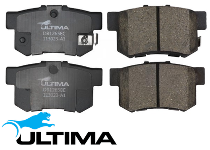 ULTIMA REAR BRAKE PAD SET TO SUIT HONDA C20A C27A J30A1 2.0L 2.7L 3.0L V6