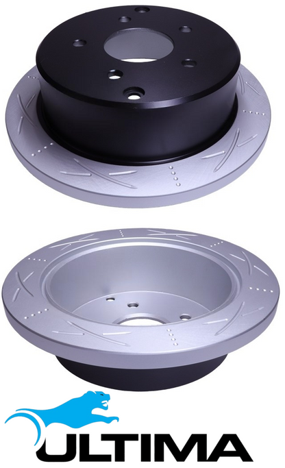 ULTIMA REAR DISC BRAKE ROTOR SET TO SUIT HOLDEN COMMODORE VT VU VX VY ECOTEC L36 L67 S/C 3.8L V6